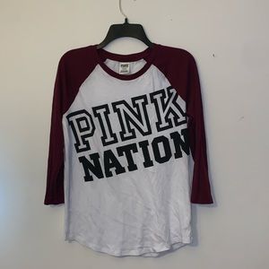 Pink (Victoria’s Secret) t-shirt. Size: M